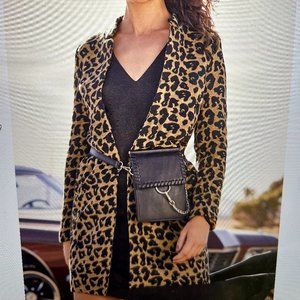 Feline Fantastic Tan Leopard Print Coat